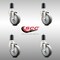 Service Caster 4 Inch 316SS Thermoplastic Rubber Swivel 1-1/2 Inch Expanding Stem Caster Set SCC-SS316EX20S414-TPRB-112-4 - alternate 2